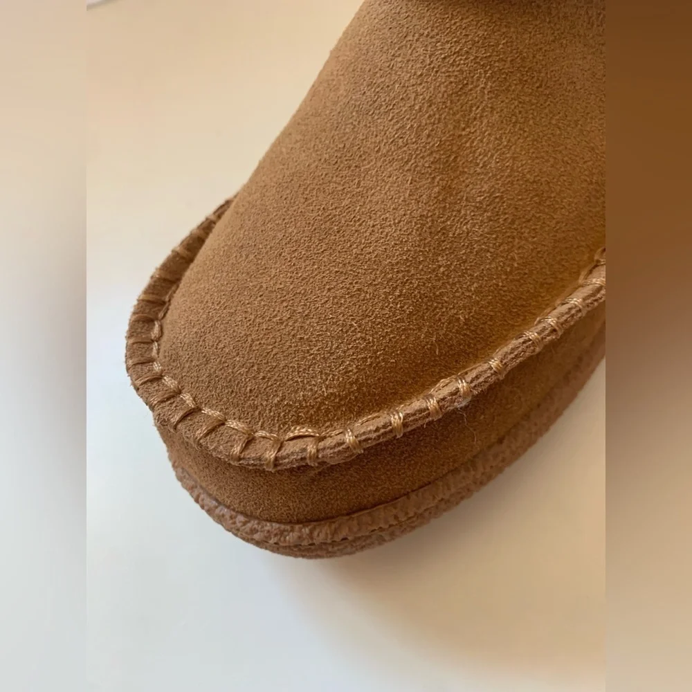 Leather Goods by MUK LUKS Camel Veroni Fringe Suede Boot women’s size 9